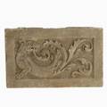 Architectural garden statuary relief cement panel of a sea dragon 19th20th c 20 12 x 33 x 2 34