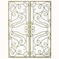 Art deco gates usa 1930s enameled wrought iron unmarked each 53 x 20