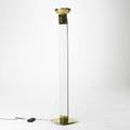 Fontana arte floor lamp italy 1980s crystal and brass marked milano italy 70 x 13 sq