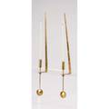 Pierre forssell skultuna pair of brass pendulum candle sconces marked skultuna 1607 sweden p forssell 19 x 1 22 x 3 14