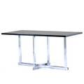 Style of donald deskey dining table usa 1950s laminate and chromed steel 29 x 60 x 28