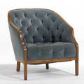 Ward bennett brickel velvet and oak club chair 32 x 30 12 x 34