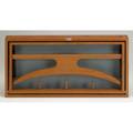 Hoff and paul ostergaard wallmounted teak valet denmark virm mobelsnedkerl label 13 x 21 34 x 10 34