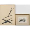 Emlen etting american 19051992 five works on paper untitled framed all signed some dated largest 14 34 x 20 34