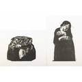 Three artist portfolios offset lithographs kathe kollwitz 3 18 x 13 each carol levi 20 19 x 13 58 each la violenza 24 19 18 x 13 12 each provenance collection of bernarda