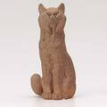 Betty davenport ford bobcat on watch sculpted stoneware figure 1950s signed 5 x 2 12 x 2