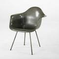 Charles  ray eames zenith  herman miller ropeedge armchair 1950s fiberglass zincplated steel birch decal label 30 x 25 x 23