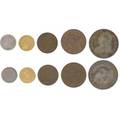 American coins approx 100 pieces 19th20th c includes 1833 12 dollar 1912 2 12 dollar gold coin 1855 large cent 1870 2 cent 1879 3 cent 24 face silver etc