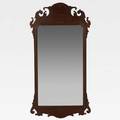 Chippendale style fretwork mirror mahogany frame probably american 19th c 45 x 23 14