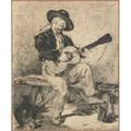 After edouard manet french 18321883 two etchings on paper the spanish singer and the gypsies both framed both signed in the plate larger 11 12 x 9 12