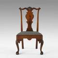 Philadelphia chippendale sidechair walnut with slip seat ca 17601780 39 x 20 12 x 19