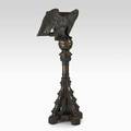 Carved eagle lectern in oak manufactured by r geissler ny late 19thearly 20th c marked 65 x 24 x 24