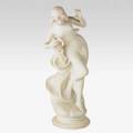A batacchi italian 19th c alabaster statue of a young woman with garland of flowers 19th c signed a batacchi florence 29