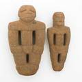 Precolumbian two costa rican carved stone figures larger 14