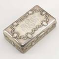 Sterling cigarette box by theodore b starr with wood interior and base ca 1910 1463 1473 ot 6 x 4 x 1 12
