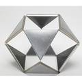 R buckminster fuller single cell collapsible sculpture jitterbug usa ca 1977 stainless steel provenance collection of jean heilbrunn carl solway gallery cincinnati oh signed closed 6