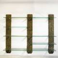 Paul evans directional sculpted bronze wall unit usa 1968 bronze composite and glass signed and dated 77 12 x 96 x 17 12