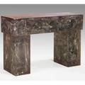 Style of pierre giraudon console fractured resin unmarked 39 x 58 34 x 19 14