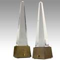 Style of gabriella crespi pair of table lamps 1970s acrylic and brass unmarked 24 12 x 6 b12 sq