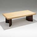 Paul frankl johnson furniture co low table no 5016 usa 1948 cork and mahogany 14 x 48 x 24 12