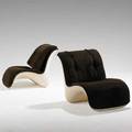 Verner panton horlacher pair of lounge chairs denmark 1960s plastic and corduroy unmarked 30 x 29 x 40