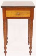 Mid 19th C Cherry  Maple One Drawer Stand