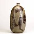 Toshiko takaezu tall glazed stoneware vase signed tt 17 12 x 9