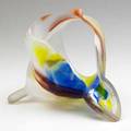Marvin lipofsky glass sculpture soft loop from the zweisel series 1980 provenance collection of jean heilbrunn habatat galleries detroit mi signed and dated 7 14 x 11 x 10
