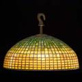 Tiffany studios geometric leaded glass shade stamped tiffany studios new york 8 12 x 20 12