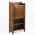 Gustav stickley early chamfered dropfront desk unmarked 52 x 26 x 11