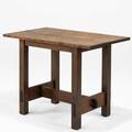 Gustav stickley early lunch table no 647 var ca 1904 unmarked 29 12 x 40 x 24