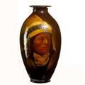 Arthur williams roseville tall rozane indian vase stamped rozane 863rpco artist signed 21 x 11