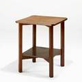 Gustav stickley clipcorner table branded mark 29 14 x 24 sq