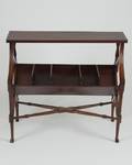 Mahogany Magazine Rack End Table