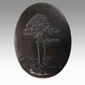 Hans jauchen fine and rare copper wall plaque with trees in a landscape 1930 signed and completed march 10 1930 27 x 21 12