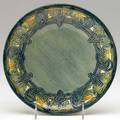 Marie de hoa leblanc newcomb college early plate carved with roosters and grapevines 1907 ncmhlebbx89jmq 9 dia