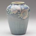 Henrietta bailey newcomb college vase carved with roses 1921 hbncjmlr47147 6 34 x 5