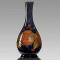 Moorcroft pomegranate vase glazed signature made in england 8 12 x 4