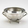 Archibald knox liberty tudric pewter rose bowl england 1900s stamped tudric 0229 5 34 x 11 12 x 10 34
