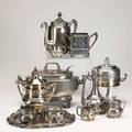 Aesthetic movement silver plate approximately twelve pieces of english and american silver plate including wilcox pairpoint and meriden all signed tallest 10