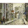Henry martin gasser american 19091981 montmartre watercolor on paper framed signed and titled 7 58 x 9 34 sight provenance private collection new jersey