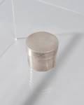 Round Silver Pill Box