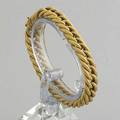Italian gold woven link bracelet 18k yg italian makers mark 288 gs 7 12