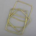 Four modernist square bangles 18k yg 389 gs 2 38