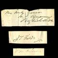 Civil war autographs clipped signature of general ulysses s grant admiral david farragut general george mcclellan rivin mcdowell henry ward beecher nathanial parker willis wendell phillips o