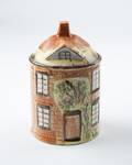 An English Cottage Ware Pottery Biscuit Jar