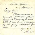 Abraham lincoln autographed letter on executive mansion letterhead dated september 23 1864 requests the transcript of the trial of capt george a bennett for review by the judge advocate general