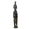 Oceanic carved bird and serpent with cowrie shells and hair sepik river new guinea ca 1960 64
