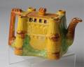 An English Cottage Ware Pottery Castle Teapot