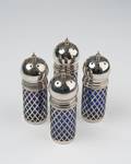 Four4 Goddinger Silverplate Salt Shakers